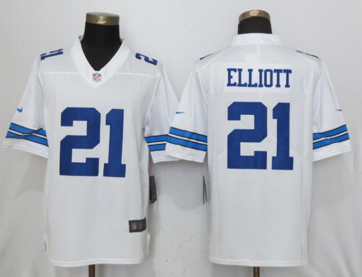 Men NFL Nike Dallas cowboys #21 Elliott White 2017 Vapor Untouchable Limited jersey